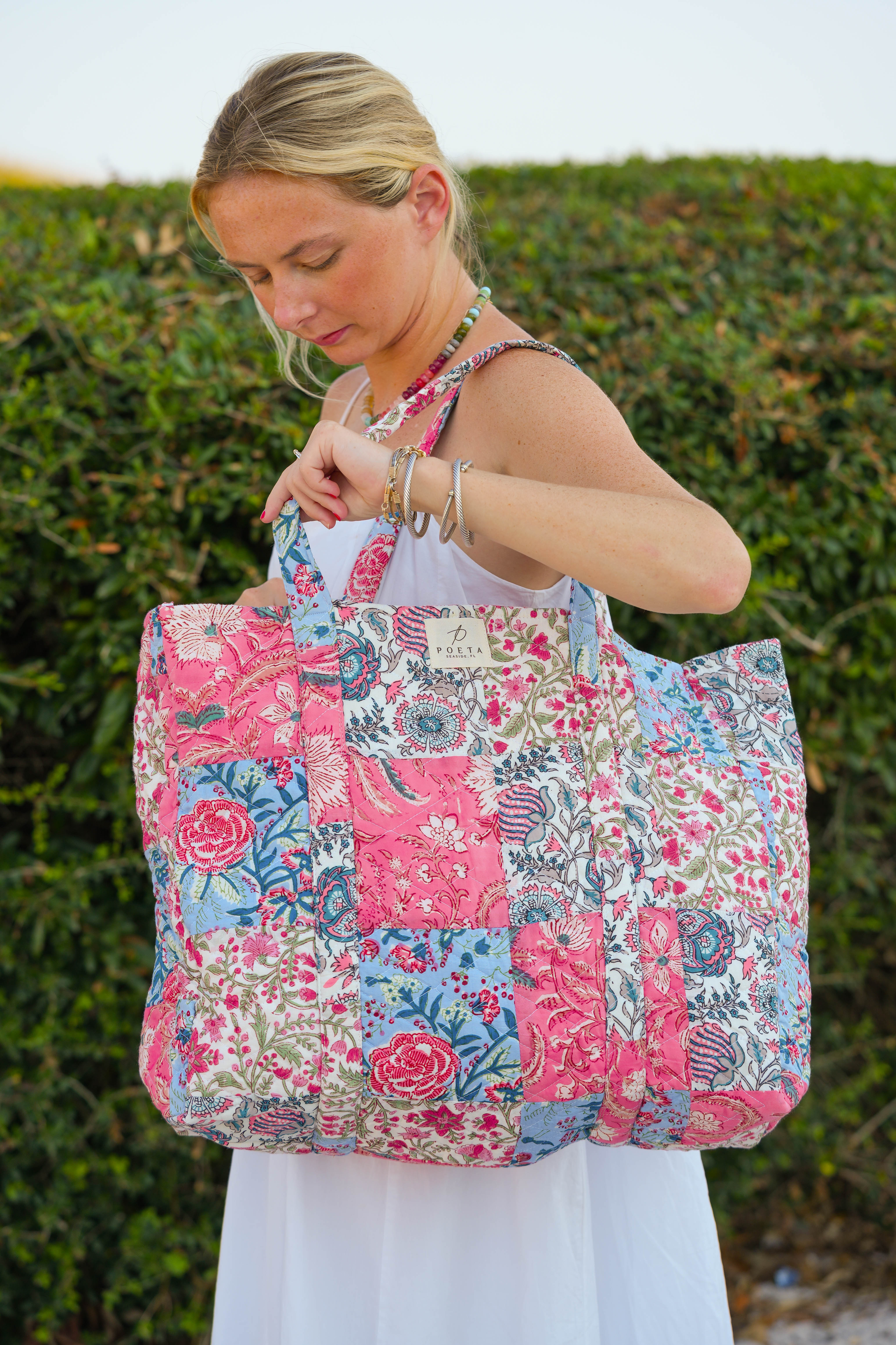 Pretty in Pink Patchwork Tote