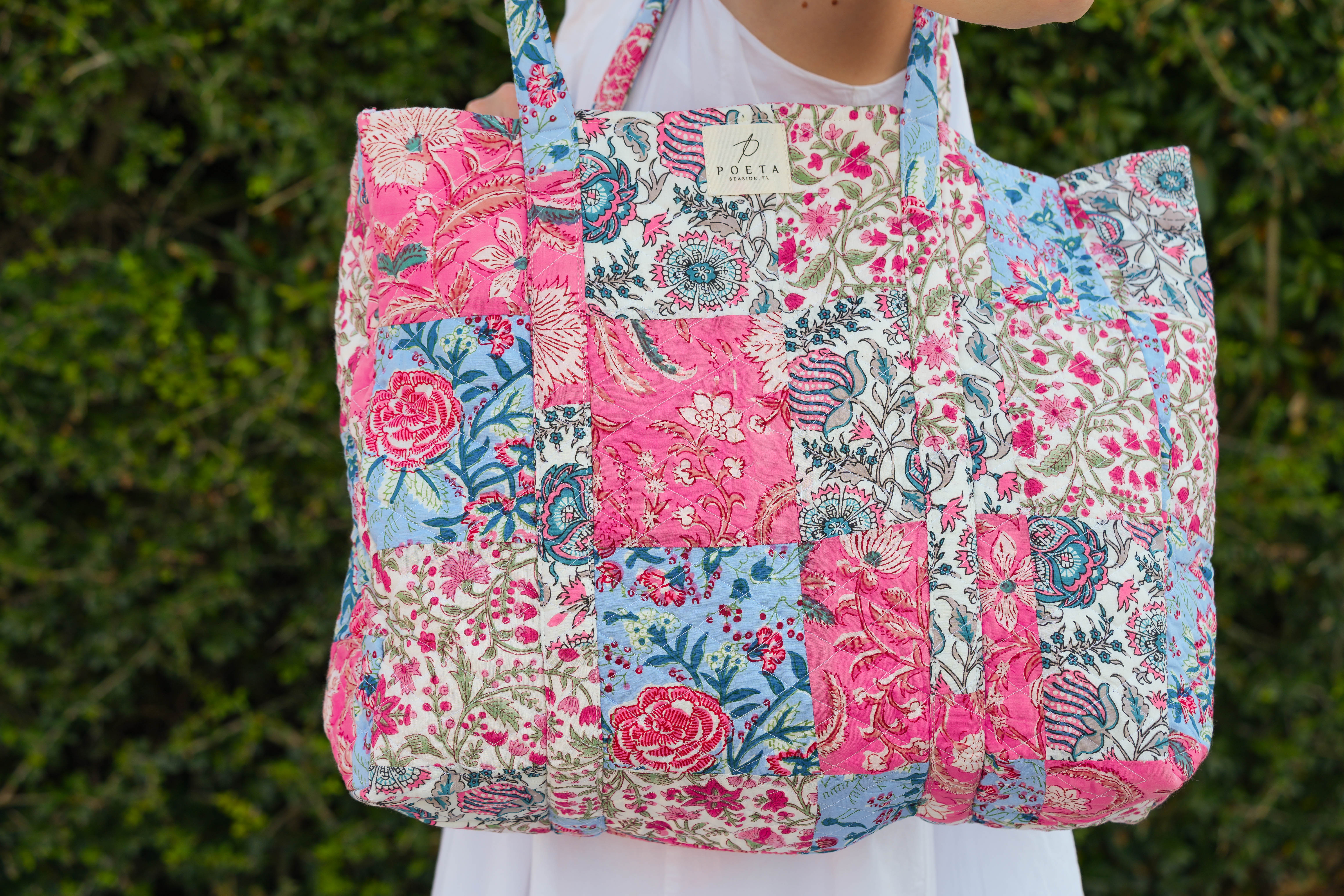 Pretty in Pink Patchwork Tote