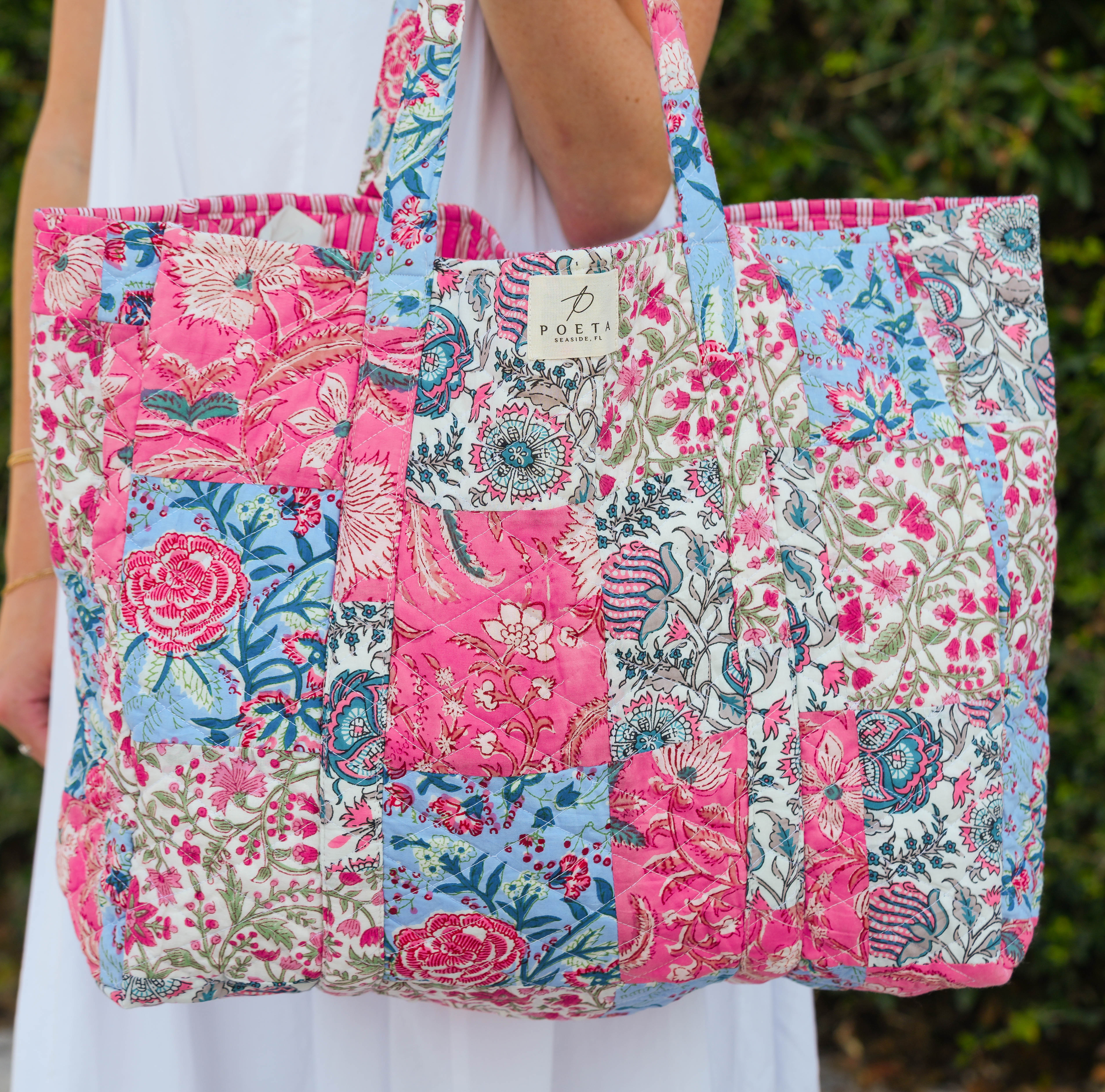 Pretty in Pink Patchwork Tote