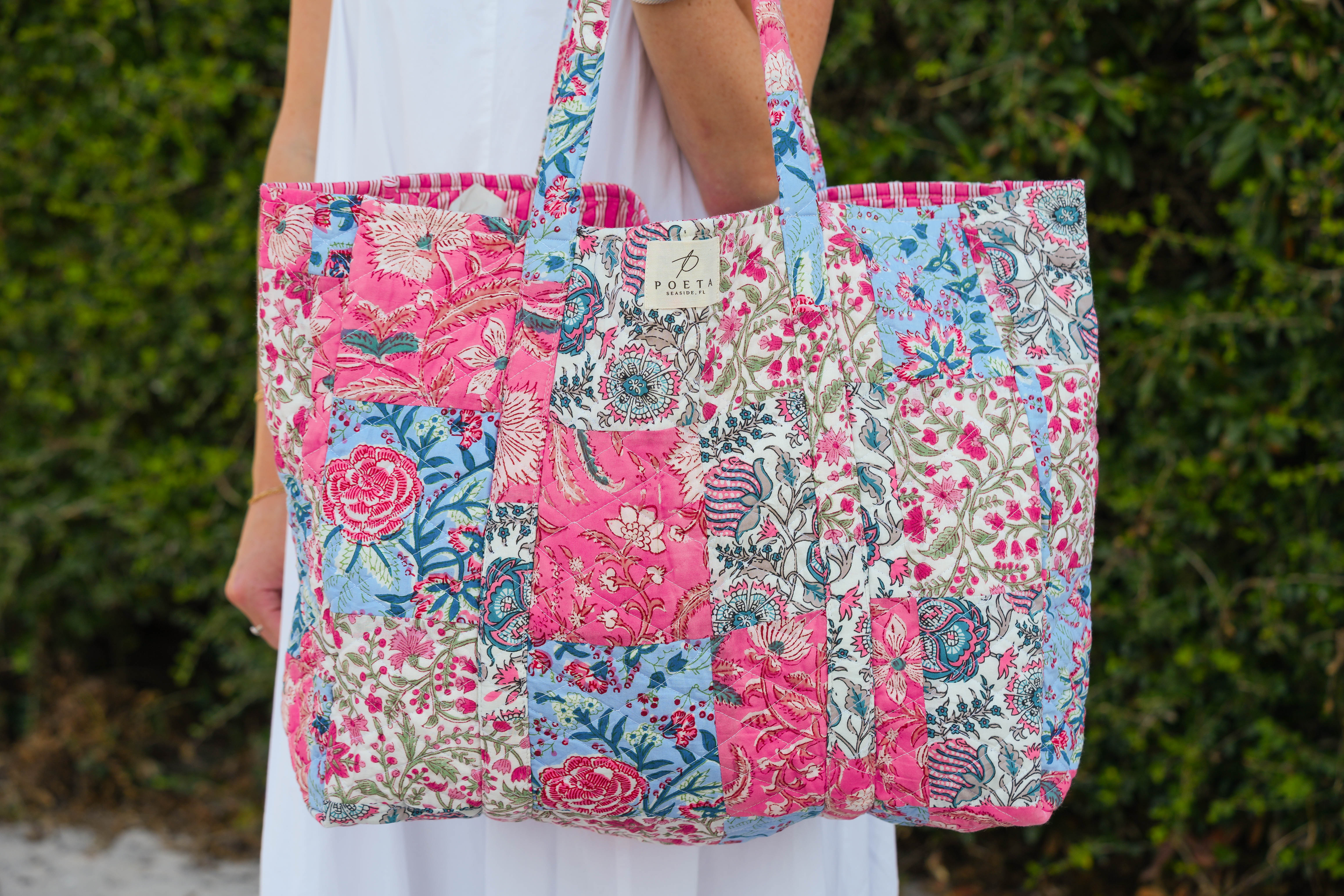 Pretty in Pink Patchwork Tote