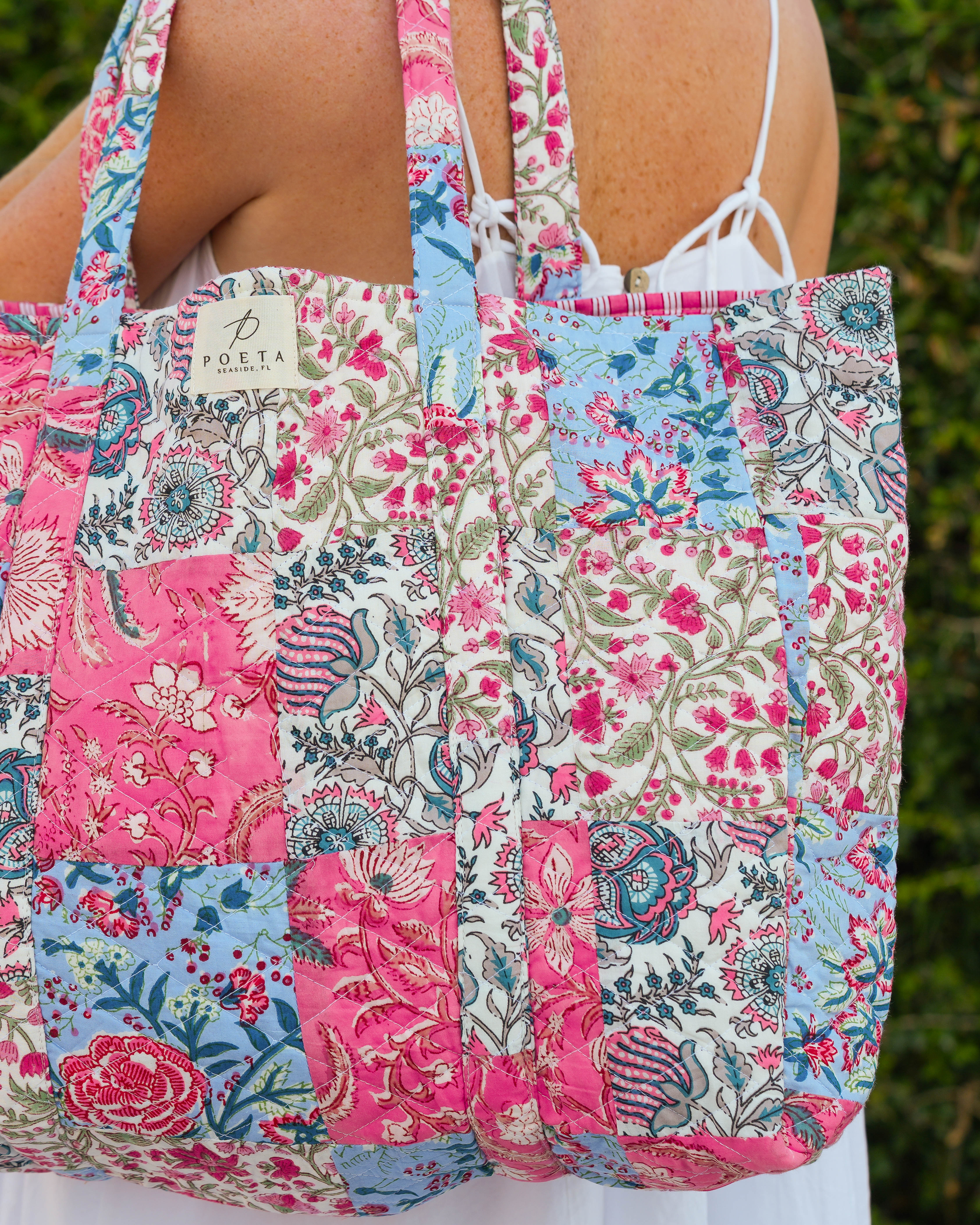 Pretty in Pink Patchwork Tote