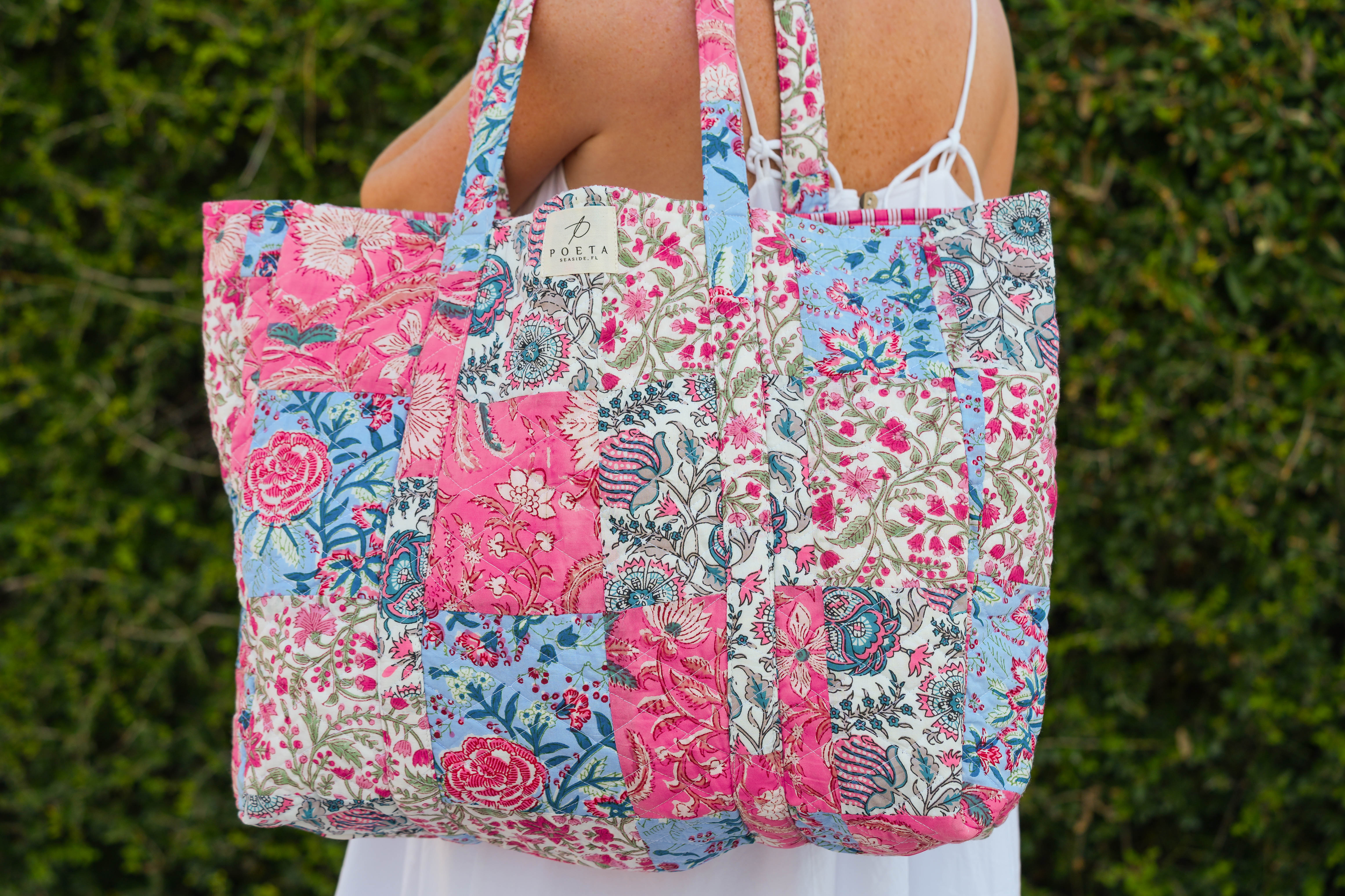 Pretty in Pink Patchwork Tote
