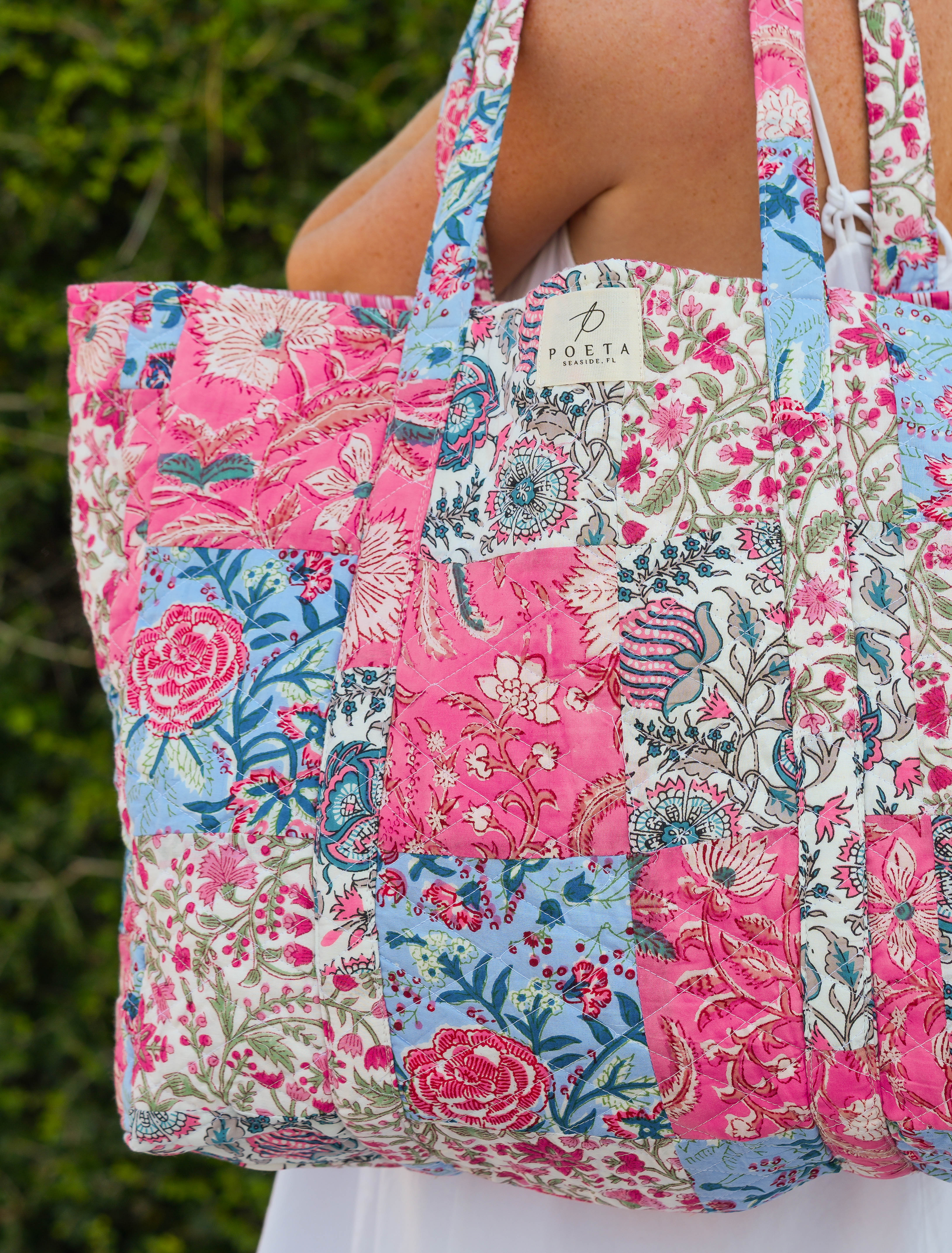 Pretty in Pink Patchwork Tote