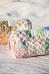 Peach Bellissimo Patchwork Cosmetic Bag