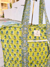 Lime Pisa Zipper Tote