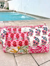 Pink Bella Patchwork Cosmetic Bag