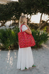 Red Garden Tote