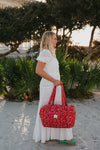 Red Garden Duffle Bag