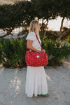 Red Garden Duffle Bag